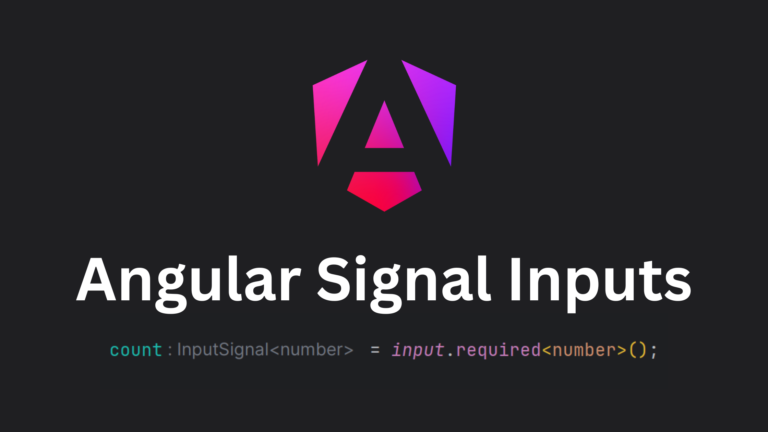 Angular Signal Inputs